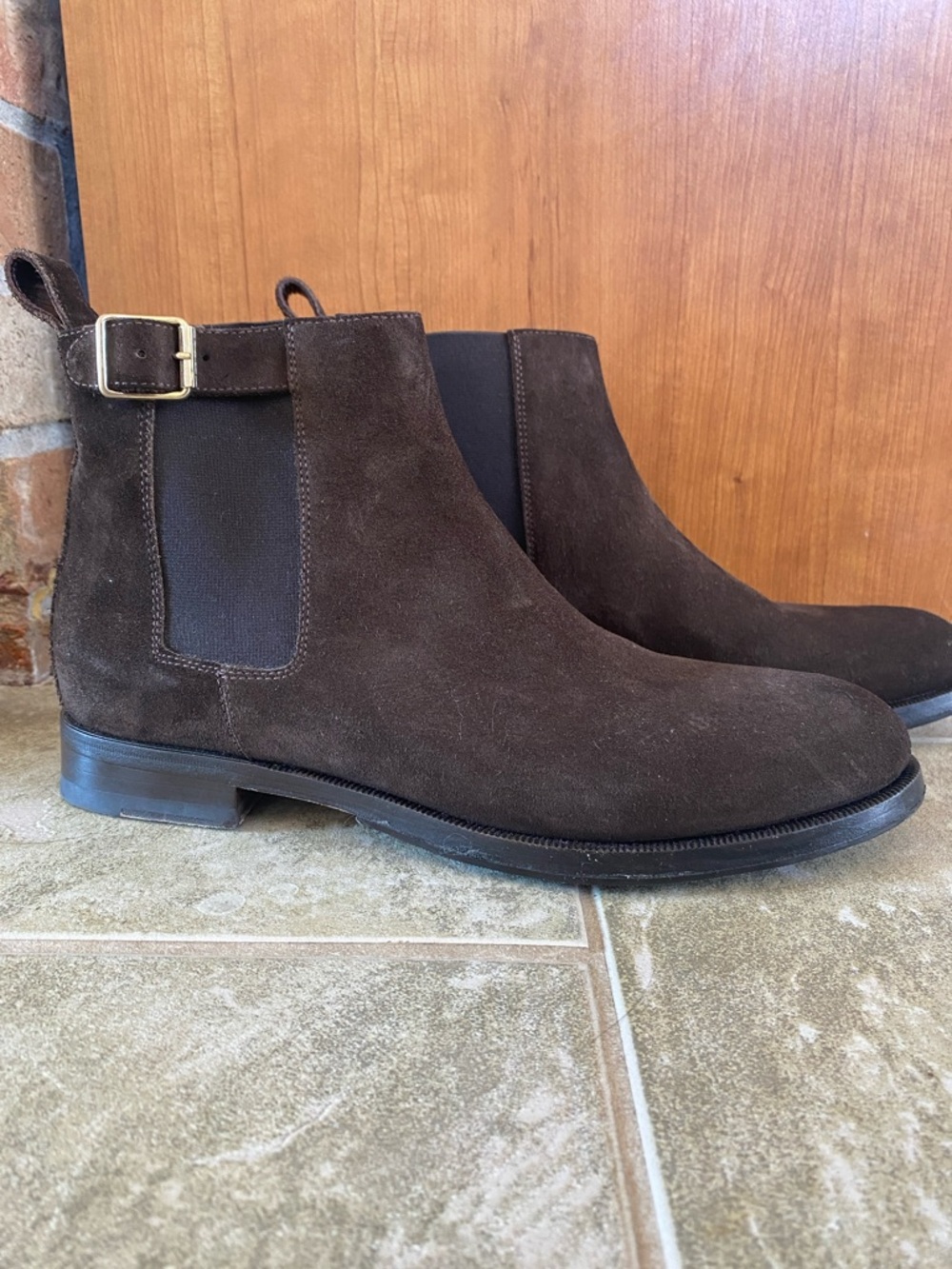 Scarosso Brown Suede Chelsea Boots – Made in Italy – Size 39.5